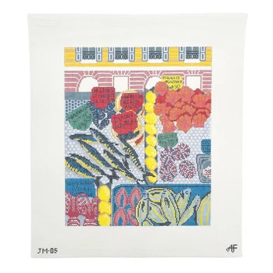 Fish Market Needlepoint Canvas