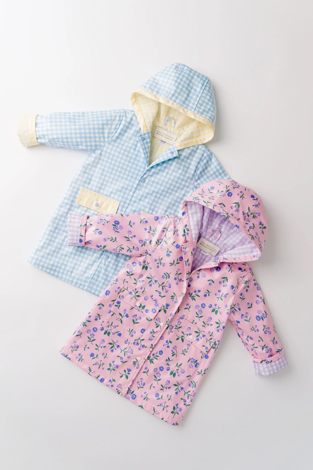 Liquid Sunshine Slicker Boys Buckhead Blue Gingham Lake Worth Yellow Gingham