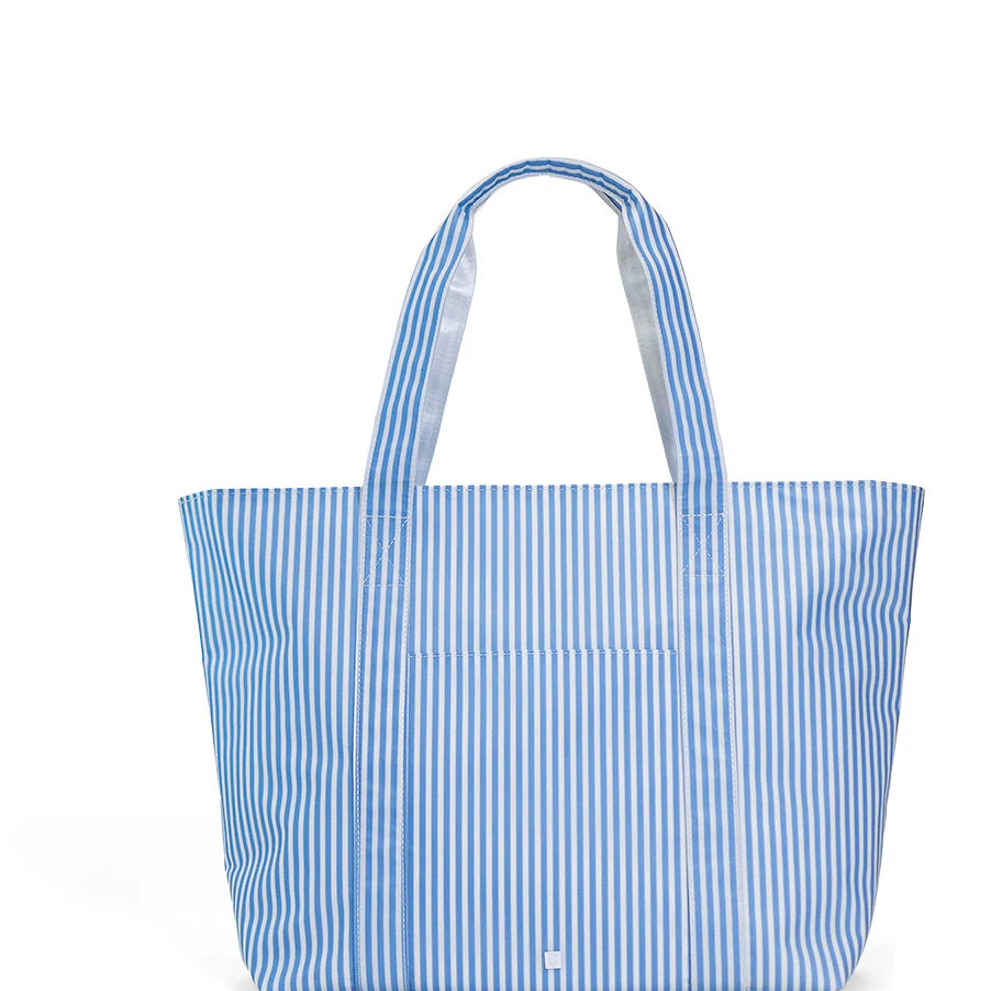 Jumbo Extra Large Tote - Pimlico Stripe Chambray