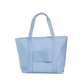 Jumbo Extra Large Tote - Pimlico Stripe Chambray