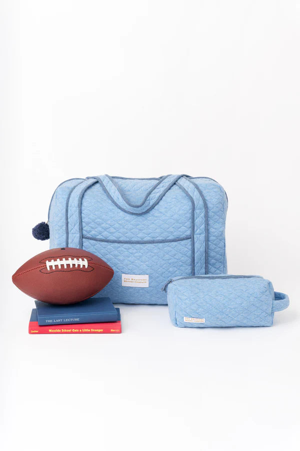 Tripp Toiletry Kit in Buckhead Blue with Park City Periwinkle