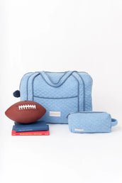 Tripp Toiletry Kit in Buckhead Blue with Park City Periwinkle