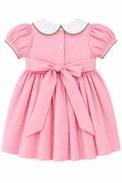 Rose Smocked Waist Dress - Sleigh