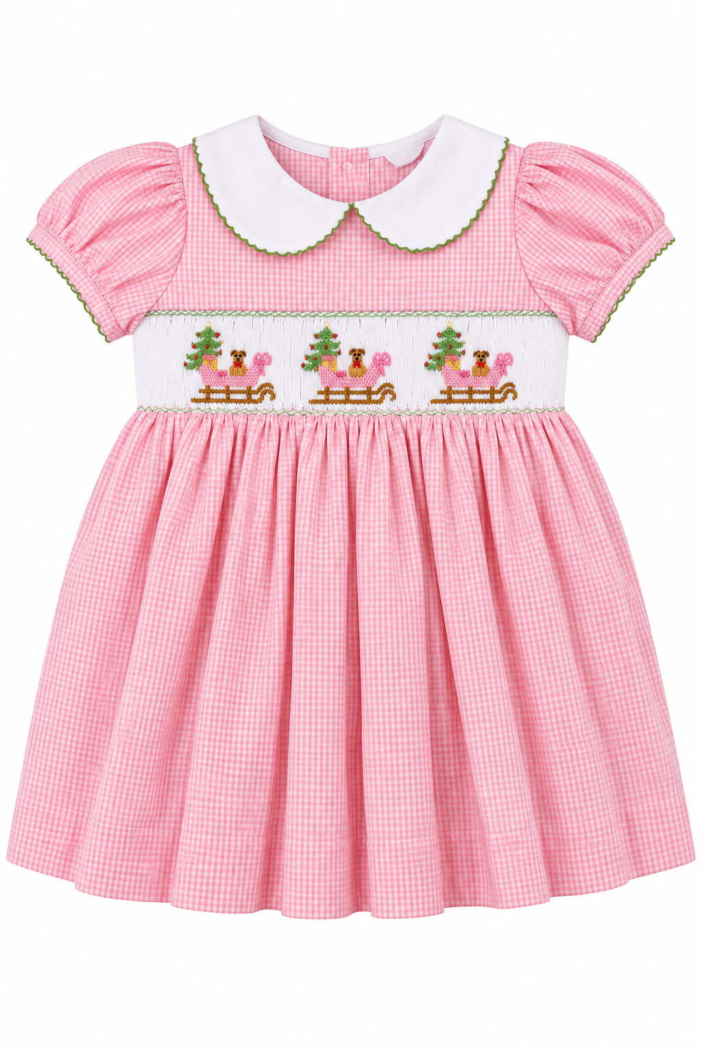 Rose Smocked Waist Dress - Sleigh
