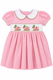 Rose Smocked Waist Dress - Sleigh