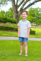 Drew Short Set in Patriotic Stripe PRE-ORDER