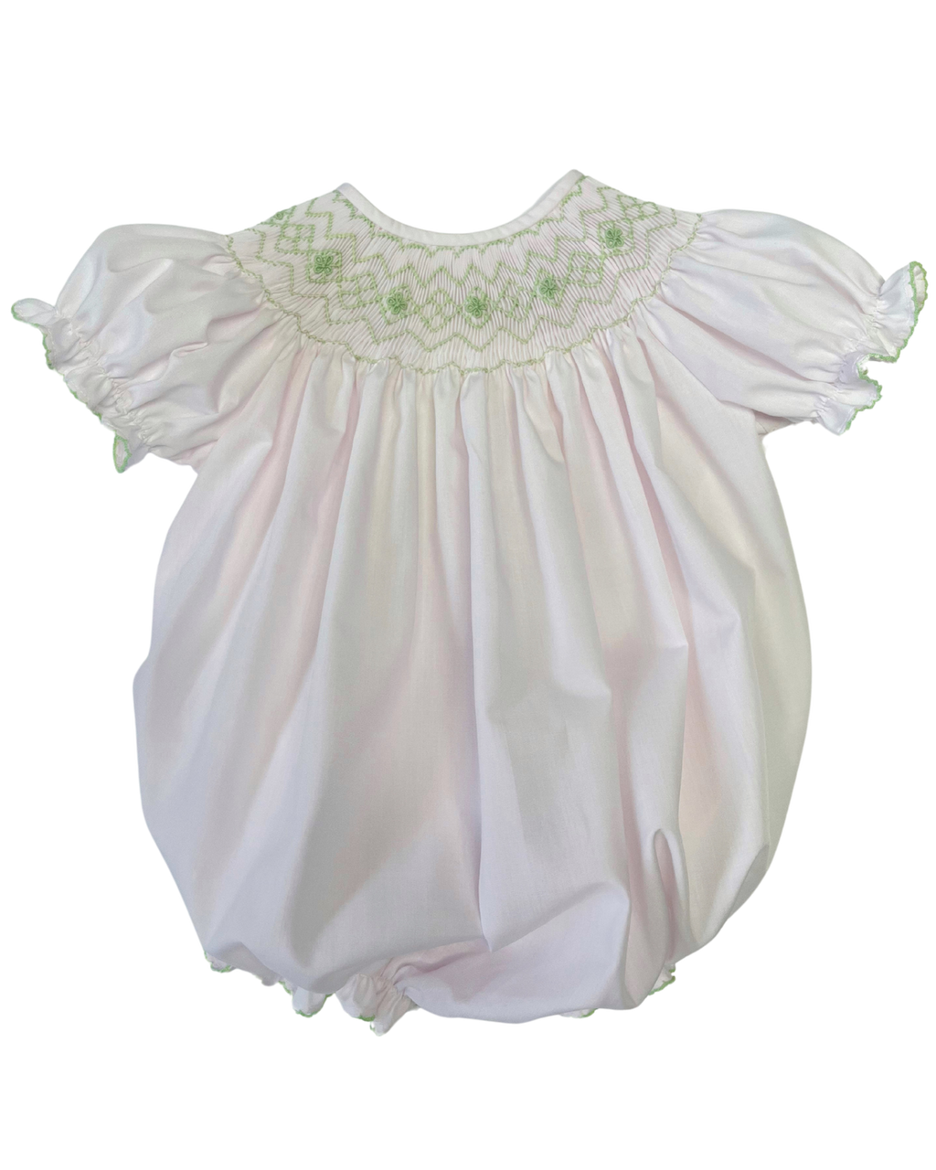 Emmie Classic Pink Smocked Bishop Bubble