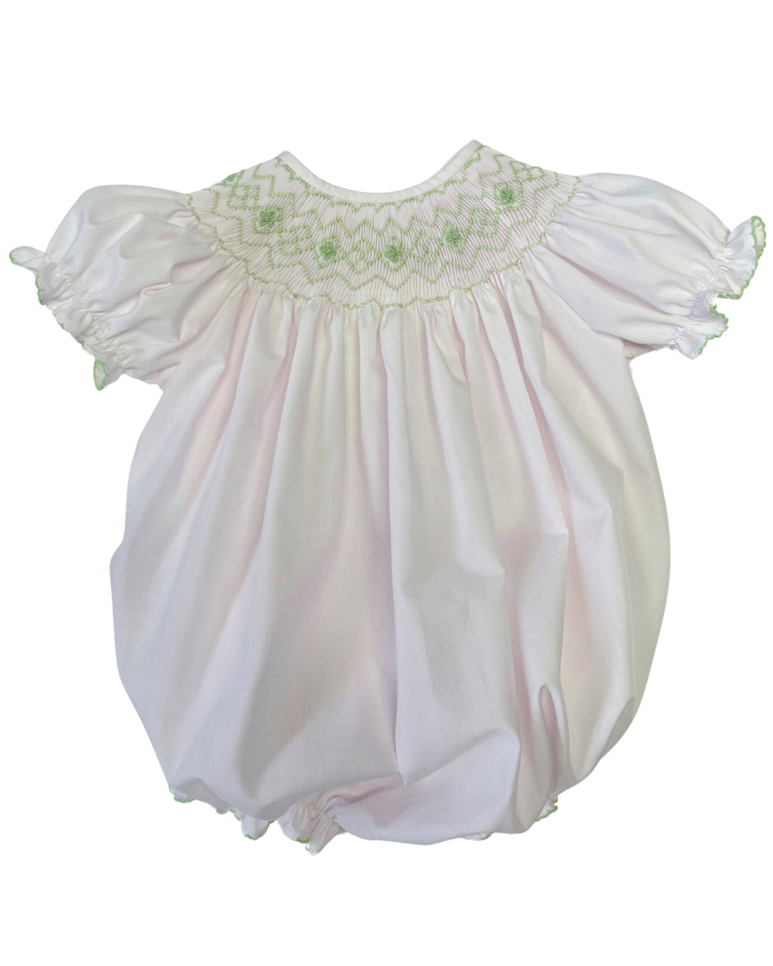 Emmie Classic Pink Smocked Bishop Bubble