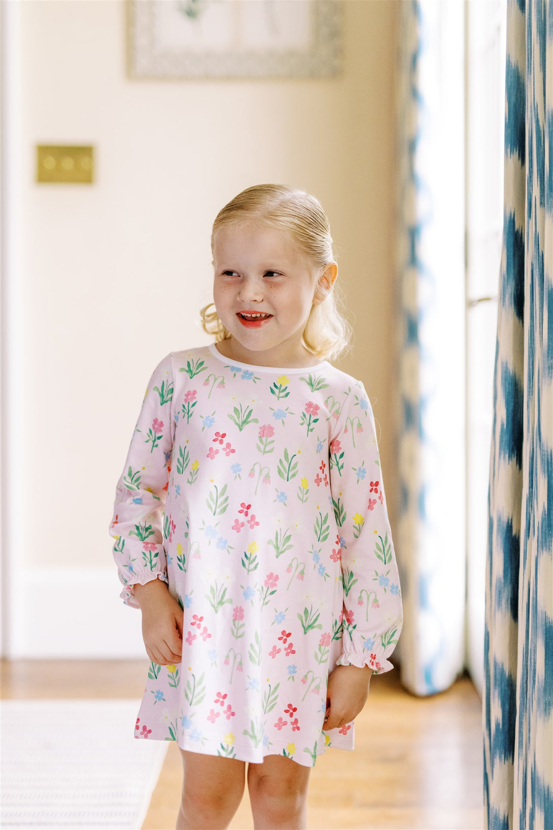 English Garden Long Sleeve Dress