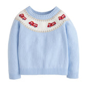 Fair Isle Sweater Firetruck