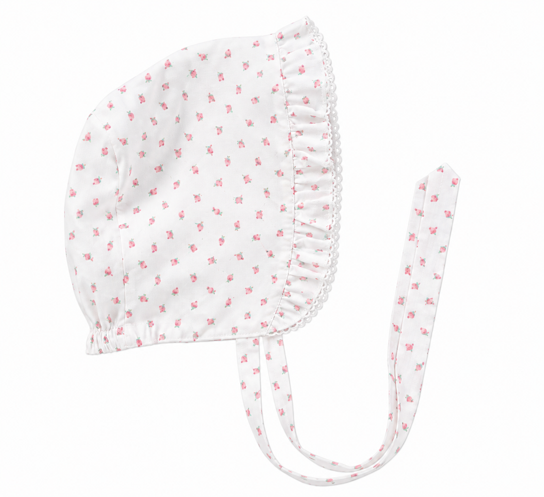 Sunday Best Bonnet - Broadcloth in Port Royal Rosebud