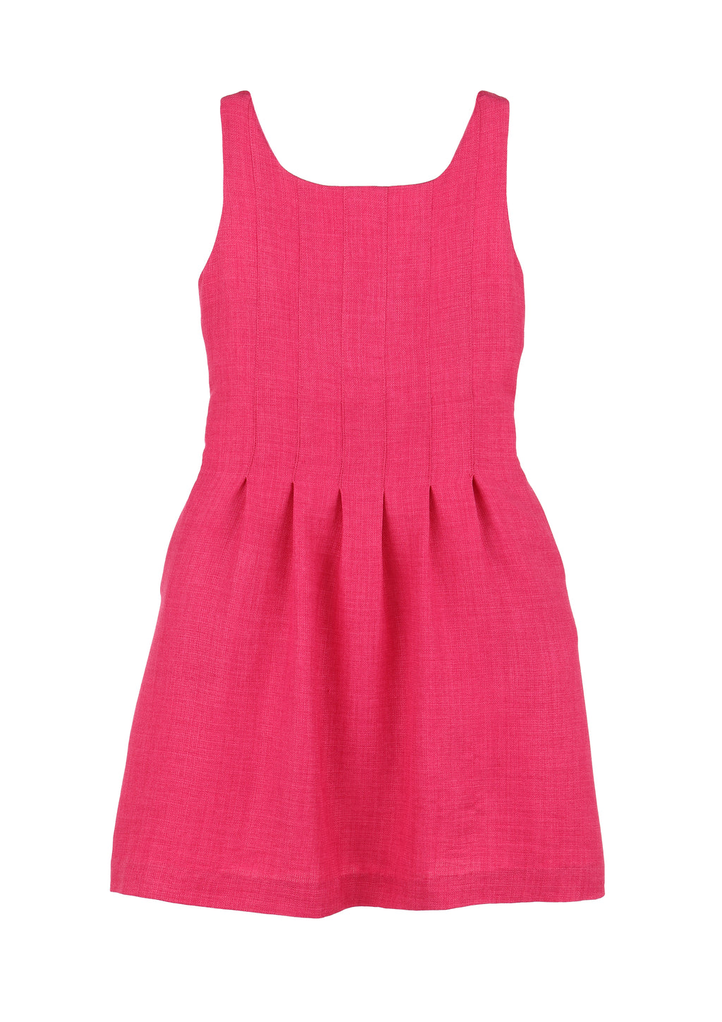 Willow Pleated Dress Fuchsia