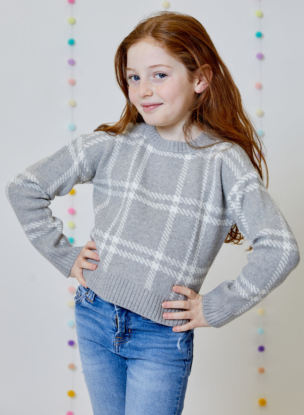 Grey Heather Combo Sweater