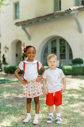 Short Sleeve Shirt with Red