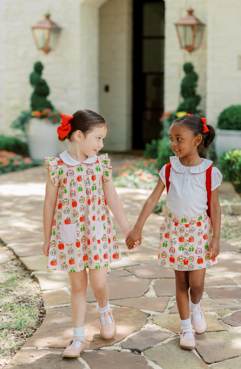 Gala Apples Button Skirt (sewn in shorts)