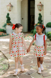 Gala Apples Button Skirt (sewn in shorts)