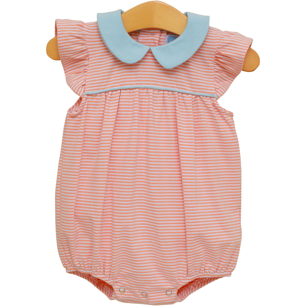 Genevieve Bubble in Coral Stripe and Light Blue PRE-ORDER