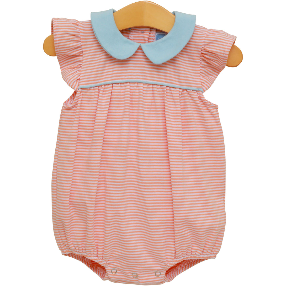 Genevieve Bubble in Coral Stripe and Light Blue PRE-ORDER