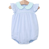 Genevieve Bubble Light Blue Stripe and Light Mint