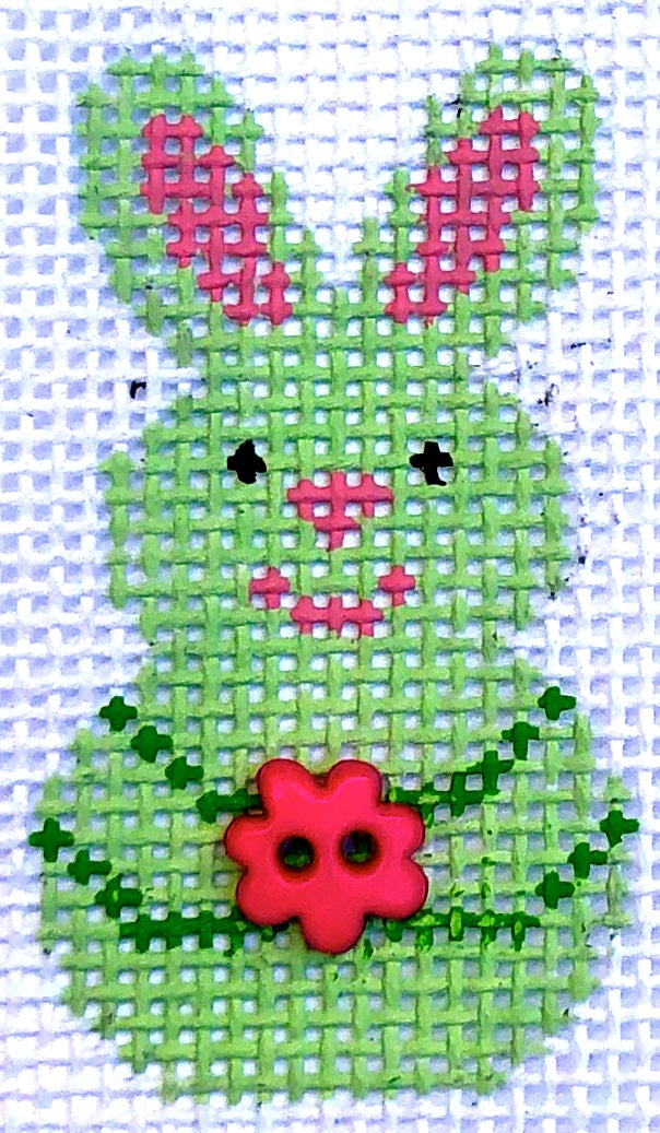 Mini Green Bunny Smiles HB43
