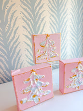 Hand Painted Christmas Tree Mini Canvas