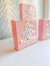 Hand Painted Christmas Tree Mini Canvas