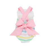 Sisi Sunsuit Broadcloth Wellington Wiggle Stripe Pier Party Pink