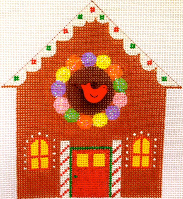 Gingerbread Birdhouse with Stitchguide HB386