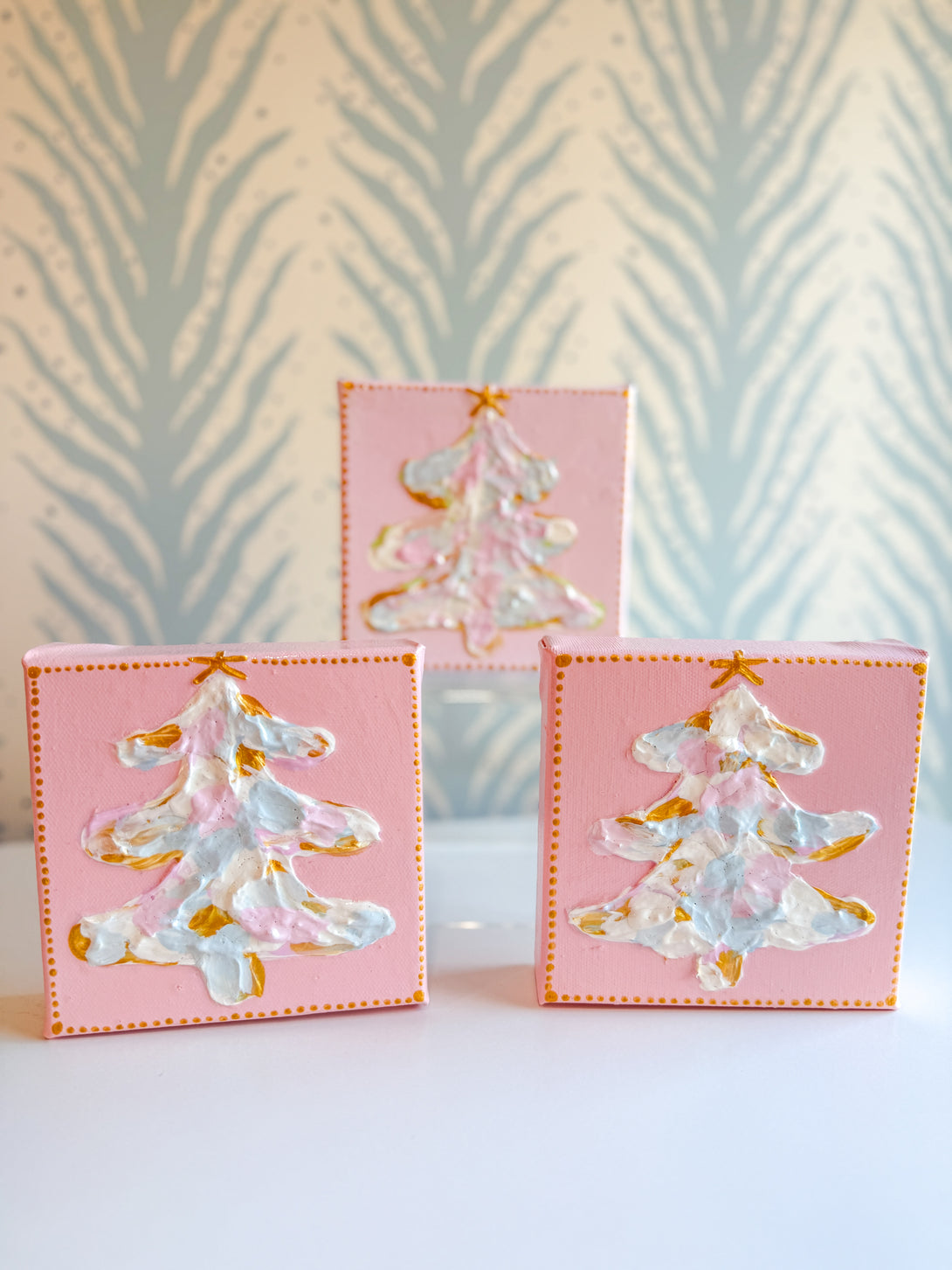 Hand Painted Christmas Tree Mini Canvas