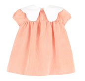 Pumpkin Corduroy Scallop Dress