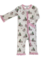 Christmas Hippo Pajama Girl