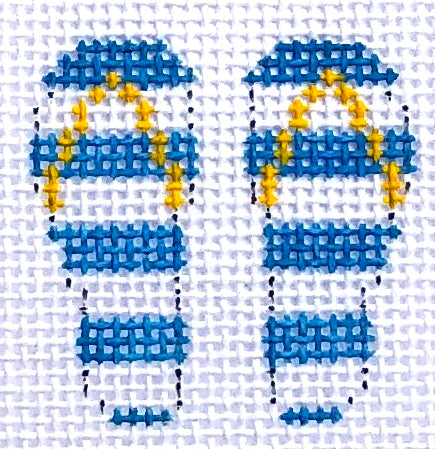 Mini Blue Flip Flops HB25