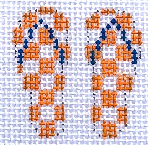 Mini Orange Flip Flops HB26