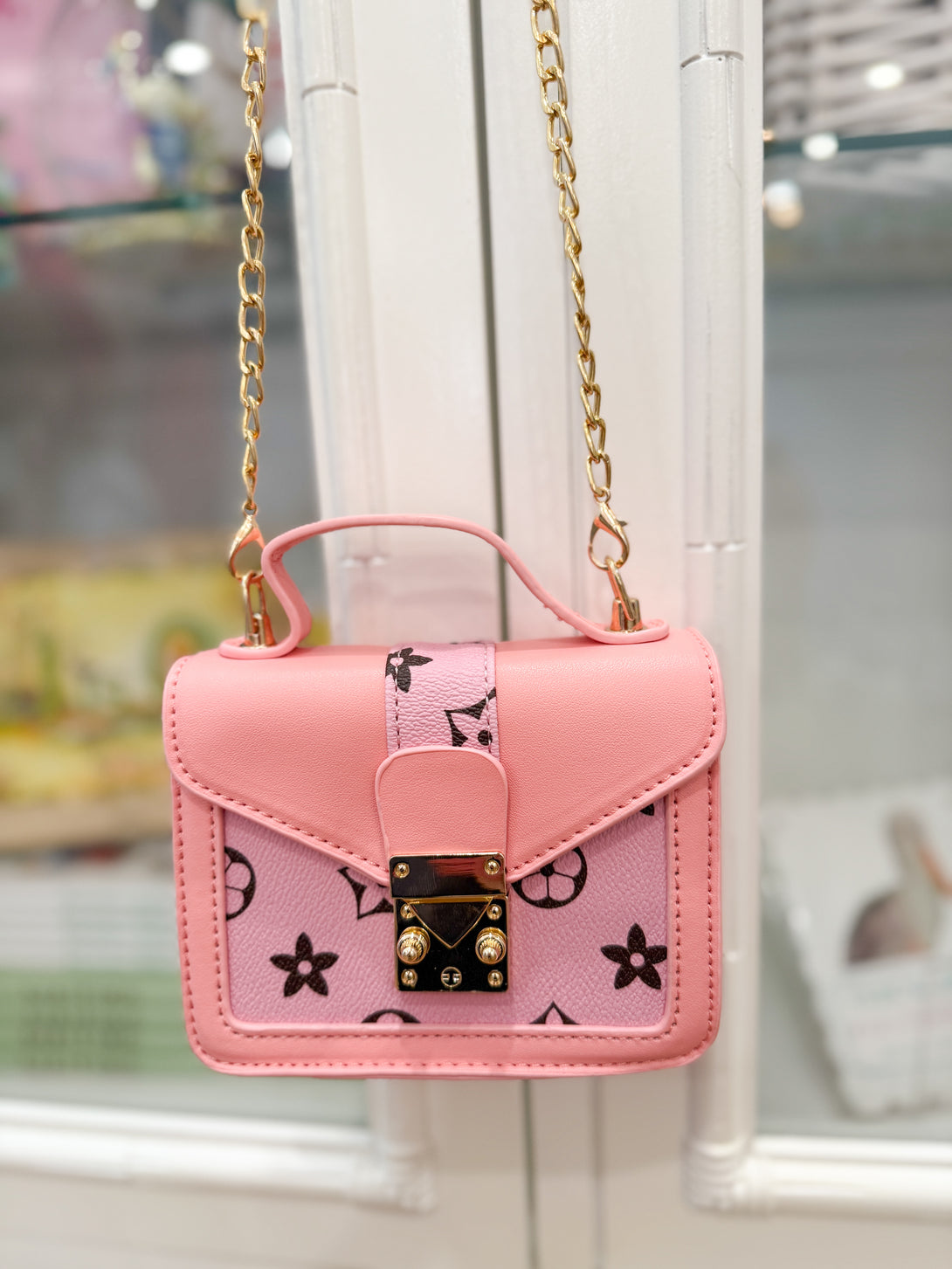 Pink Pouchette Crossbody Bag