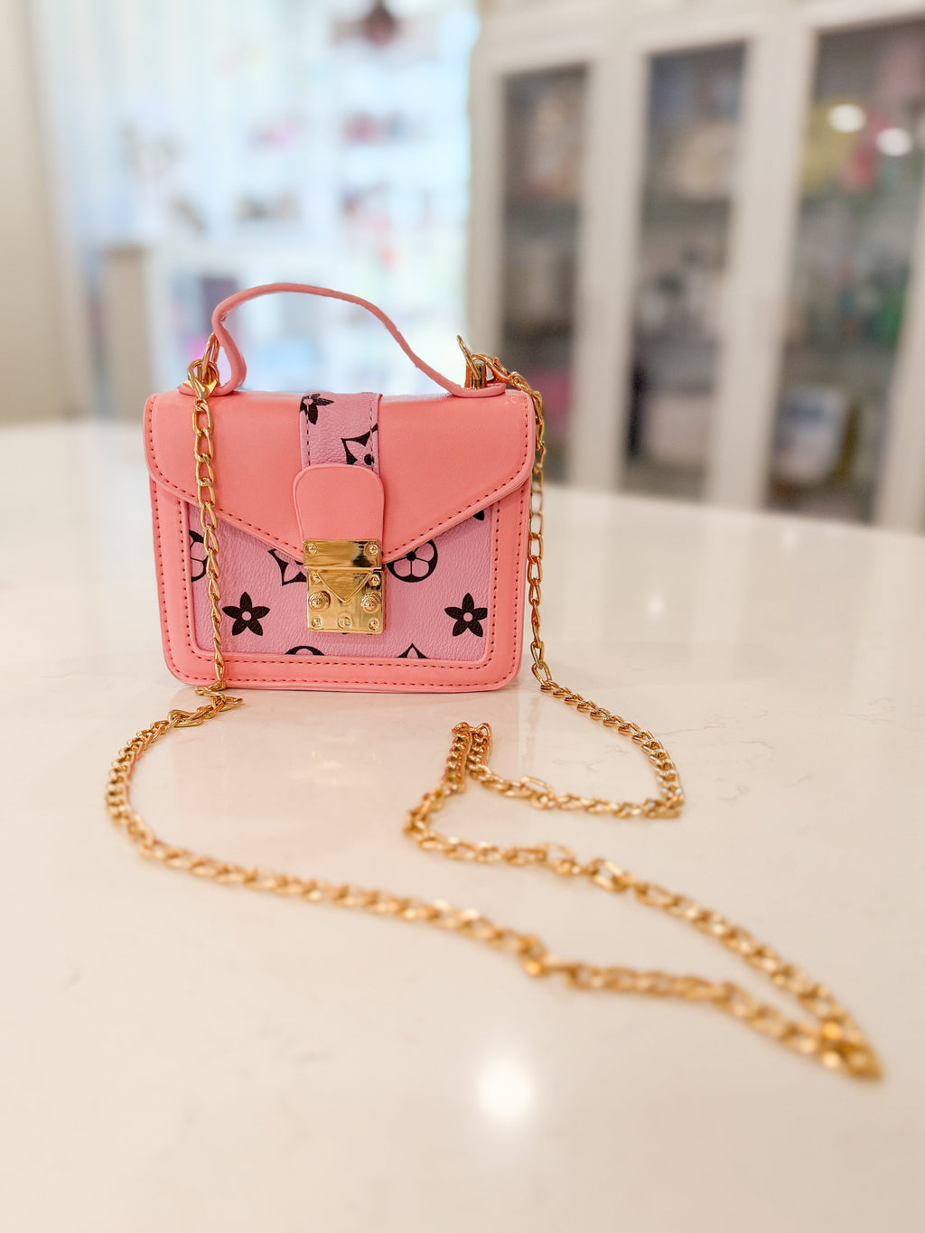 Pink Pouchette Crossbody Bag