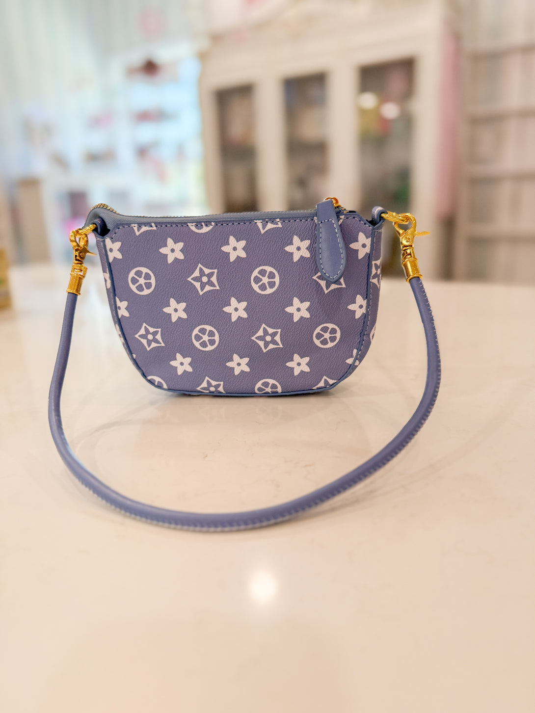 Blue Easy Pouch Bag