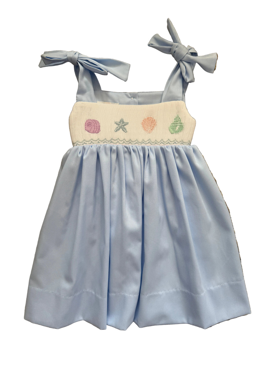 Julia Seashell Smocked Waist Dress