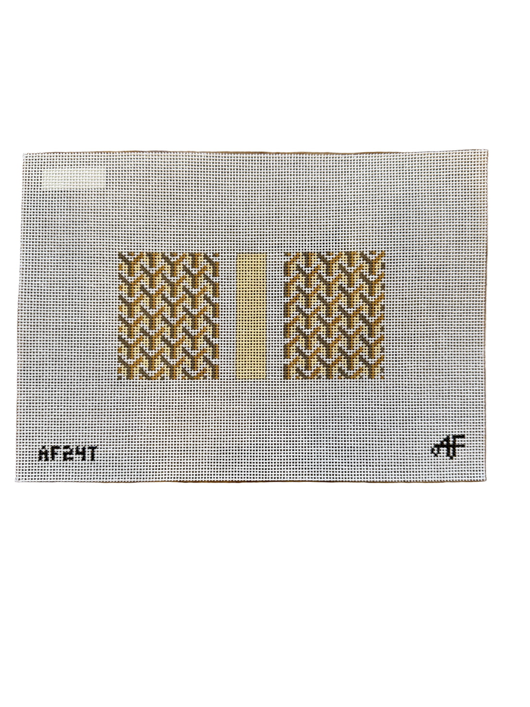 Y Pattern Eyeglass Tan 14 Mesh Needlepoint Canvas