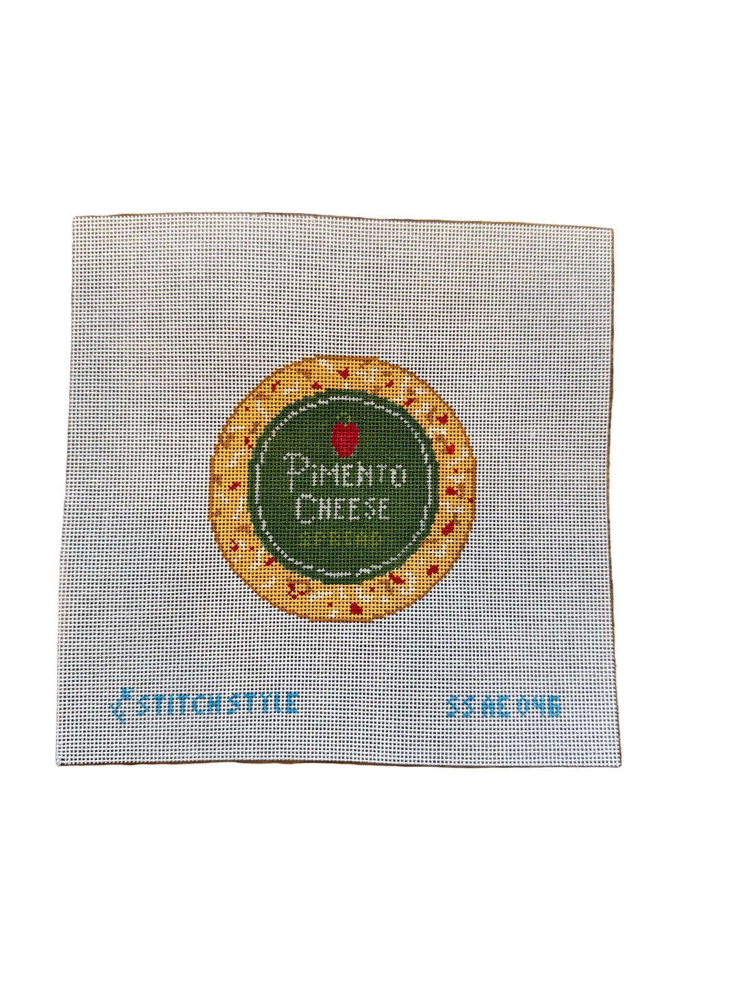 Pimento Cheese 18 Mesh Needlepoint Canvas