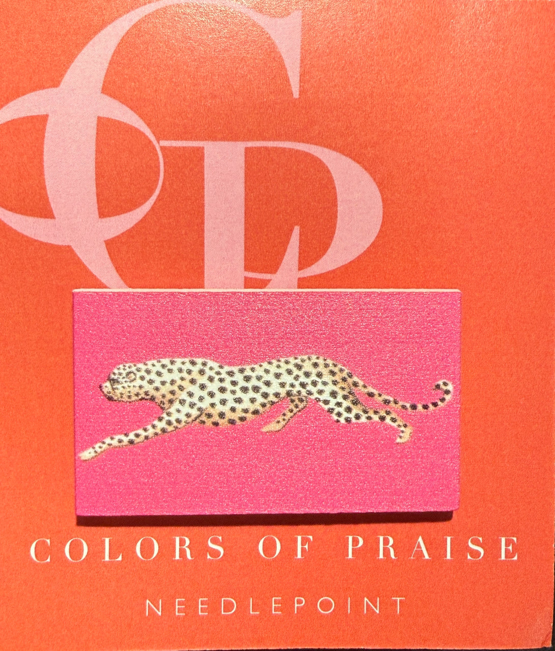 Cheetah on Pink Needle Minder