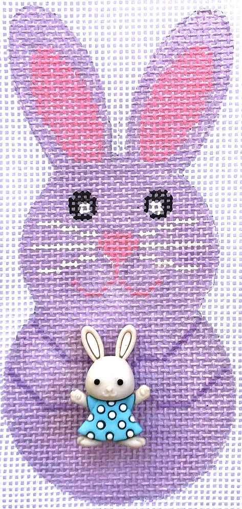 Bunny Smiles Lavender with Stitchguide HB338