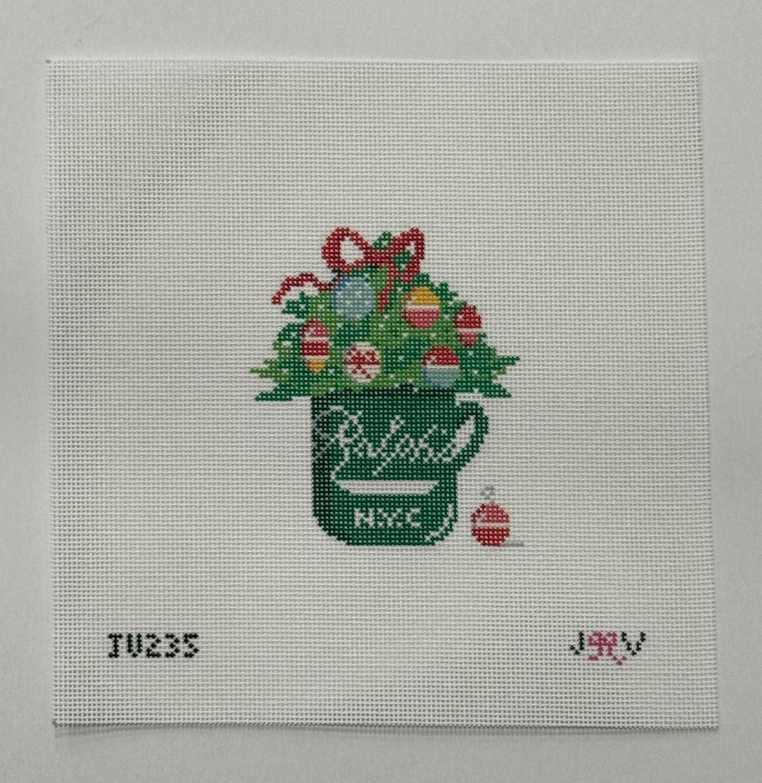 Ralph's Xmas Cup Needlepoint Canvas