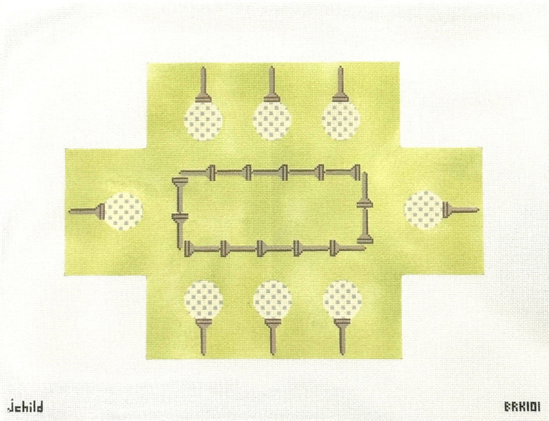 Golf Tee's Brick Cover Needlepoint Canvas