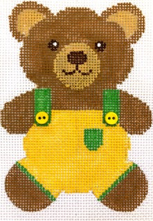 Teddy Bear Smiles Yellow with Stitchguide HB170