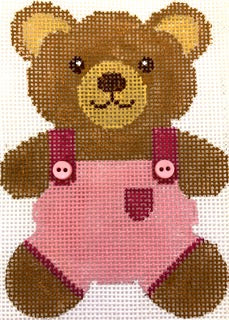 Teddy Bear Smiles by Hummingbird Designs Pink