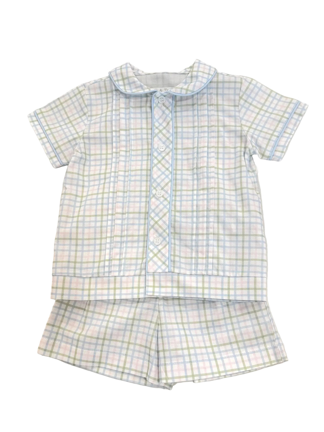 Hobbs Check Peter Pan Short Set