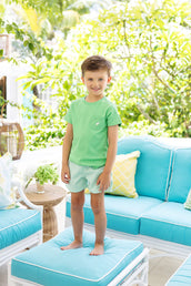 Shelton Shorts Grafton Green Gingham with Worth Avenue White