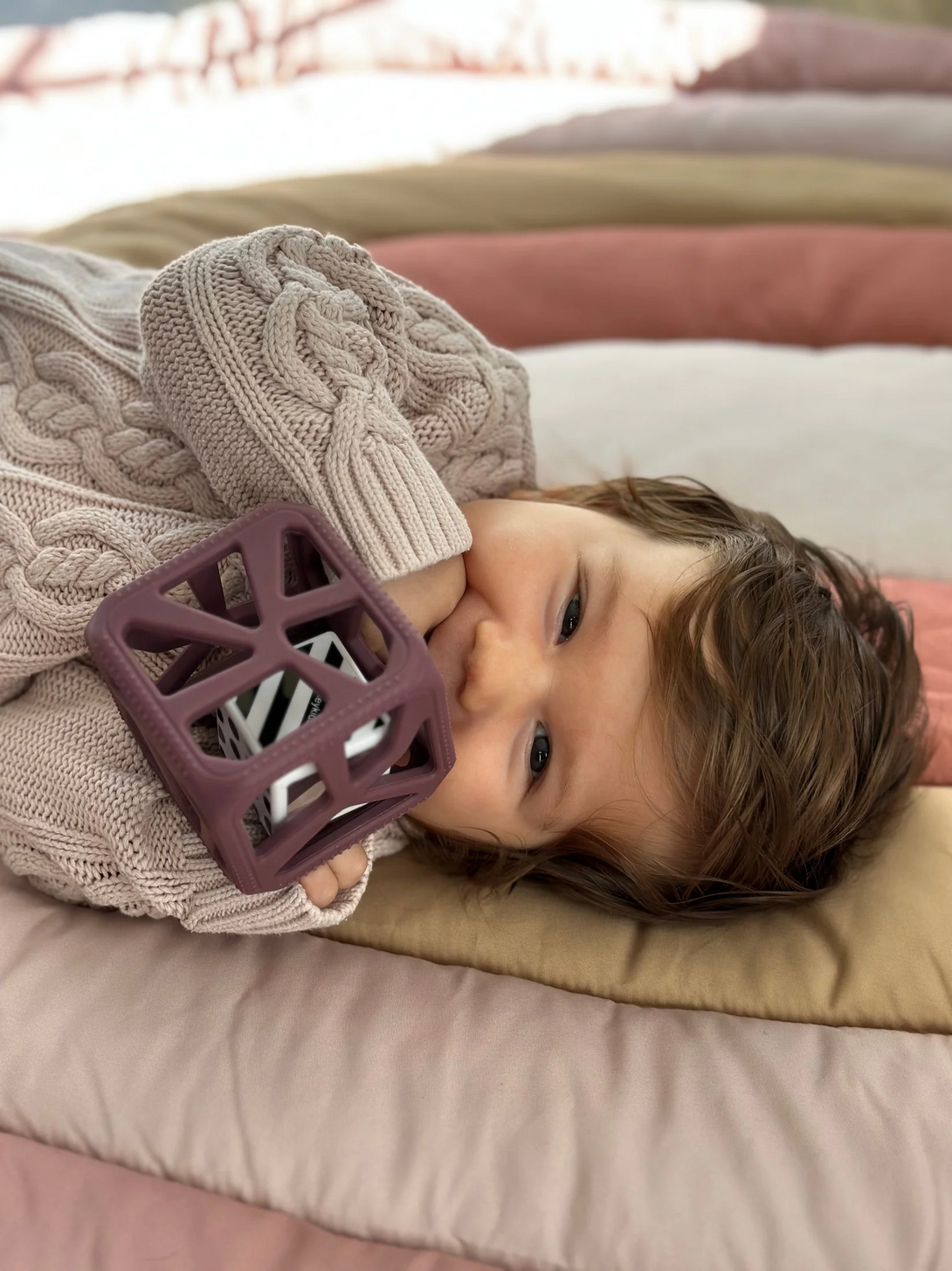 Chew Cube in Purple