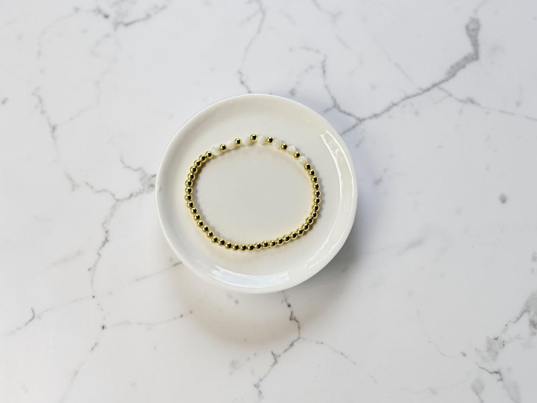 Charlotte - White Mother of Pearl