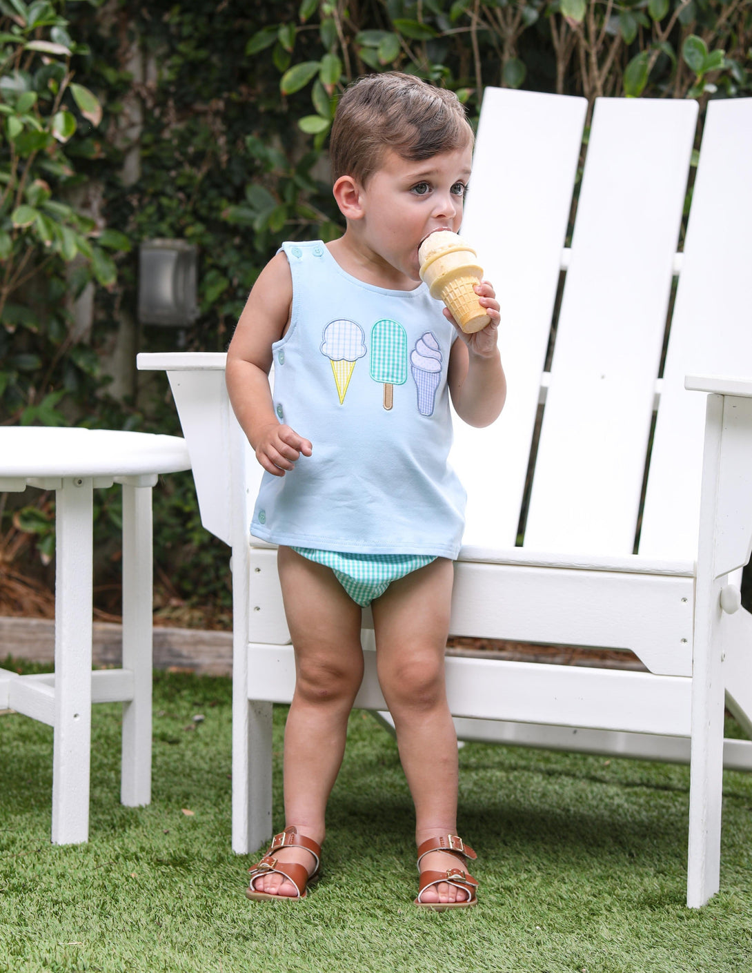 Ice Cream Social Diaper Set